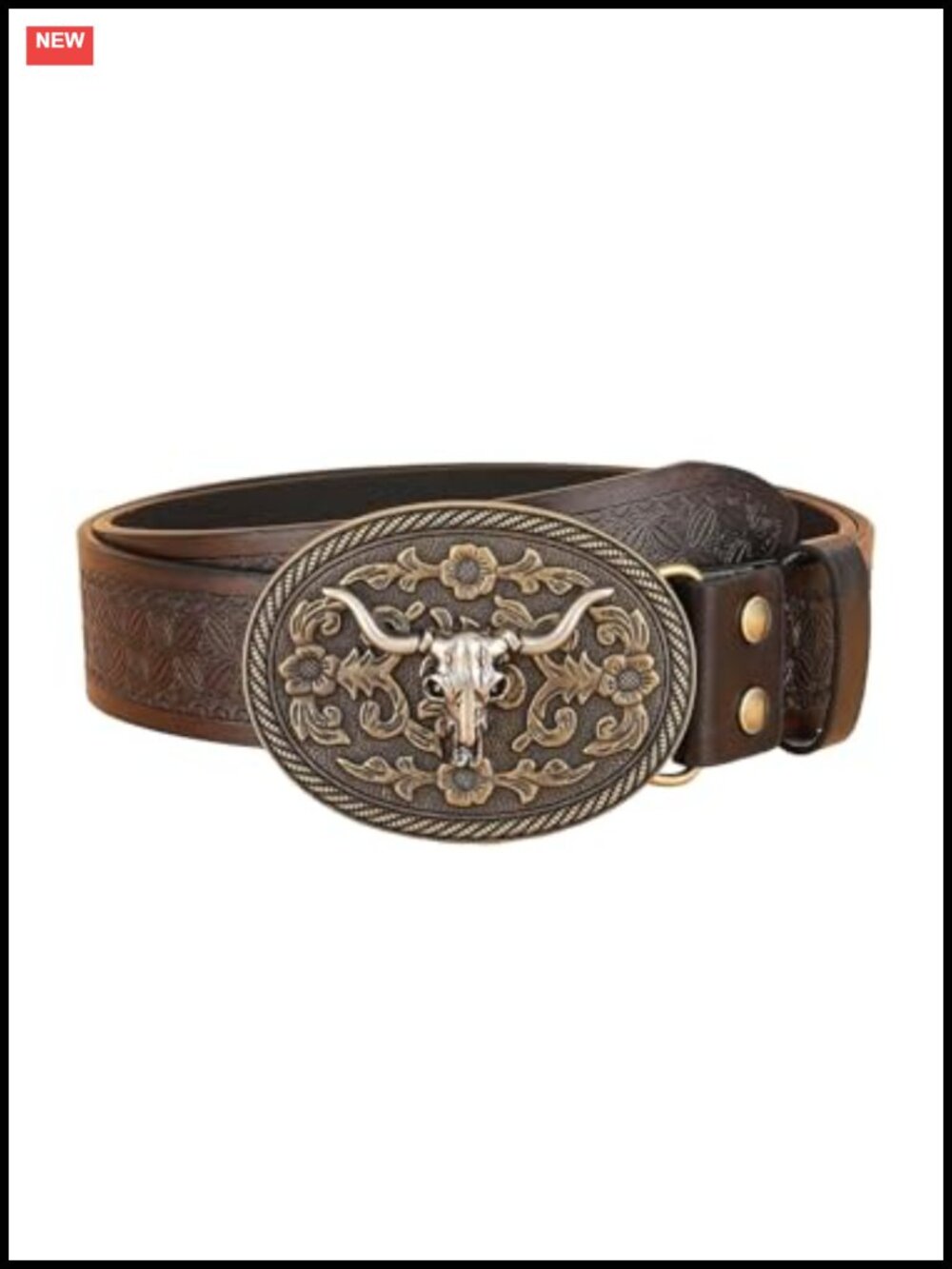 Women's Western Belt Cowgirl PU Leather Metal Buckle